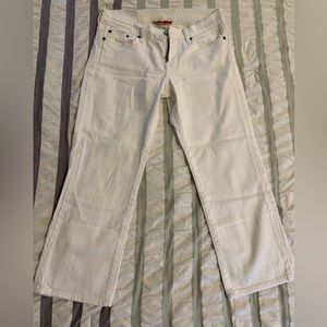 Lucky Brand White Crop Jeans, Size 6/28